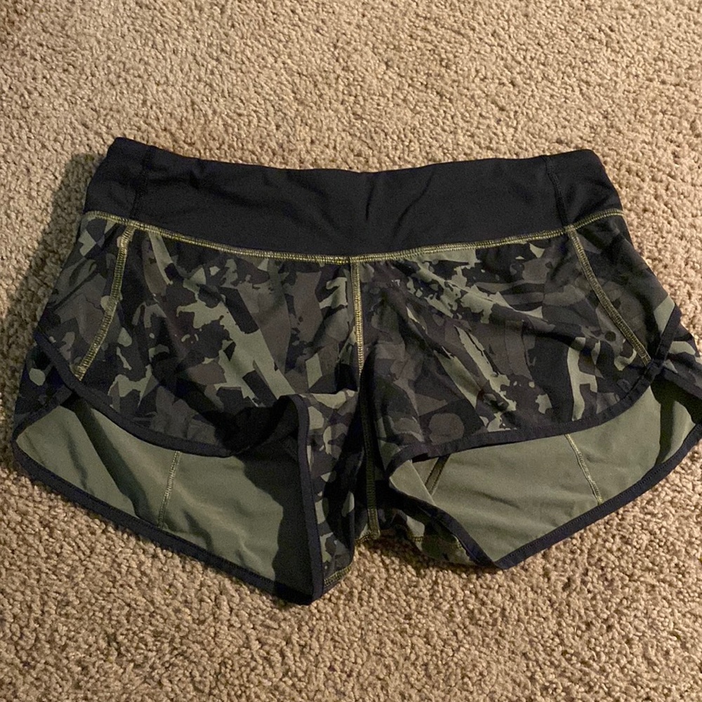 lululemon athletica Camo Black Athletic Shorts